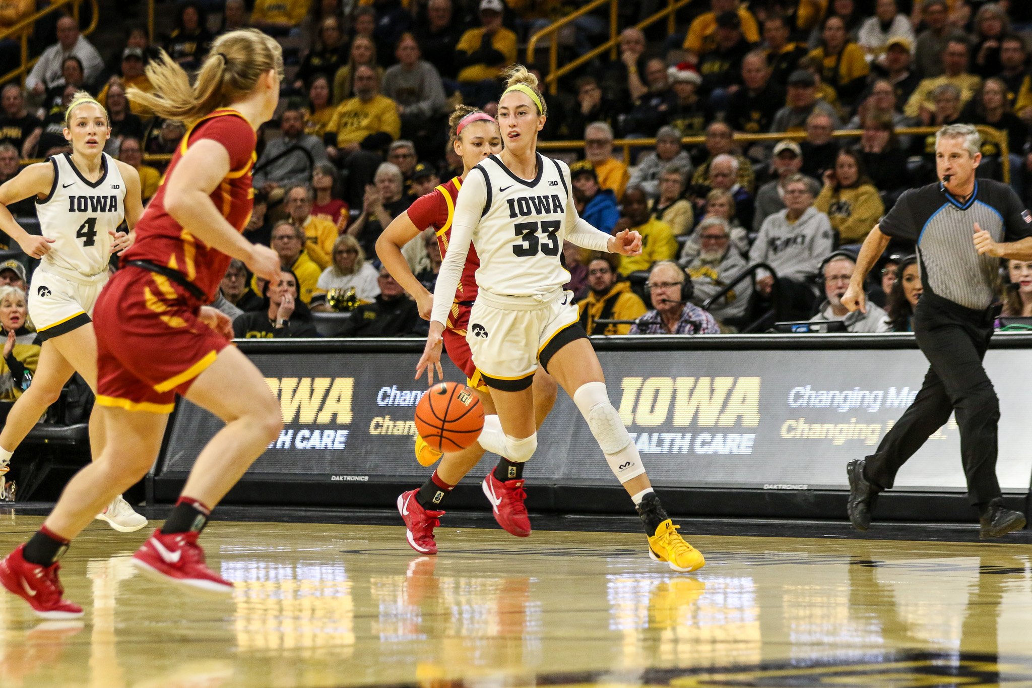 Lucy Olsen seizes moment in spectacular fashion in win over Iowa State ...