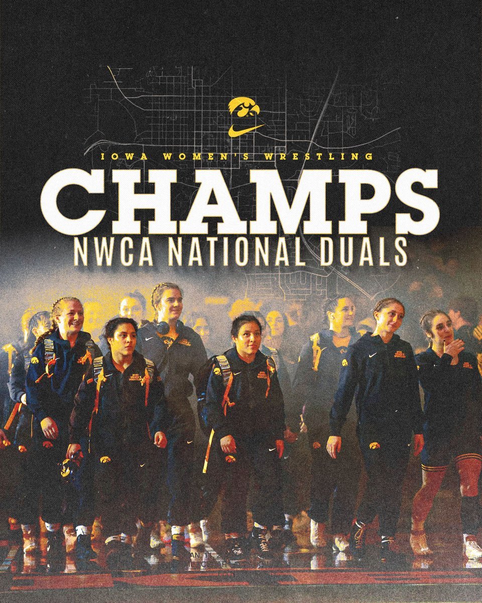 Iowa Women's Wrestling Wins Second Straight Nwca National Duals Title 